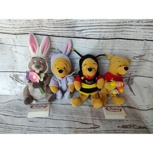 Disney Store Winnie the Pooh Easter Bean Bag Plush 2000 Vintage Gopher Pooh